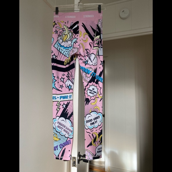 STRONGER Punch Tights Ice Cream leggings size small - Picture 4 of 6
